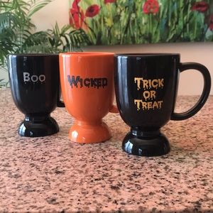 Halloween coffee mug set of three